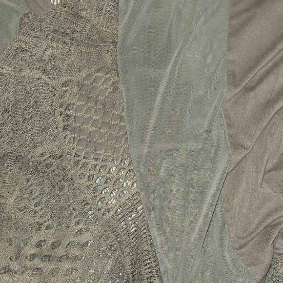 Elegant Taupe Open Front Cardigan - Picture 5 of 8